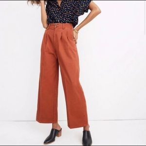 Madewell Pleated High Waist Pants Sz 0 NWT***
